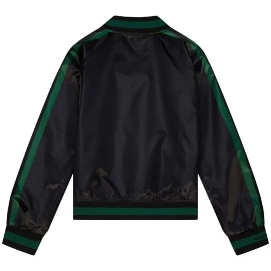 Woman Mitchell & Ness Jackets & Outerwear-Women'S Raglan Satin Jacket Green Bay Packers