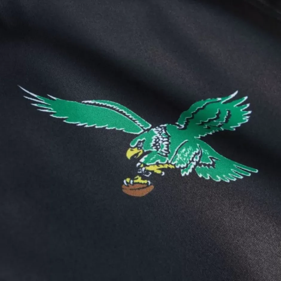 Woman Mitchell & Ness Jackets & Outerwear-Women'S Raglan Satin Jacket Philadelphia Eagles