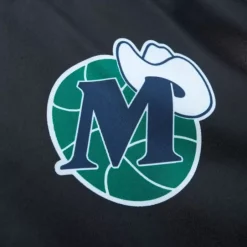 Woman Mitchell & Ness Jackets & Outerwear-Women'S Raglan Satin Jacket Dallas Mavericks