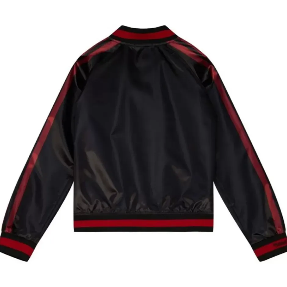 Woman Mitchell & Ness Jackets & Outerwear-Women'S Raglan Satin Jacket San Francisco 49Ers