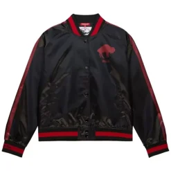 Woman Mitchell & Ness Jackets & Outerwear-Women'S Raglan Satin Jacket Buffalo Bills