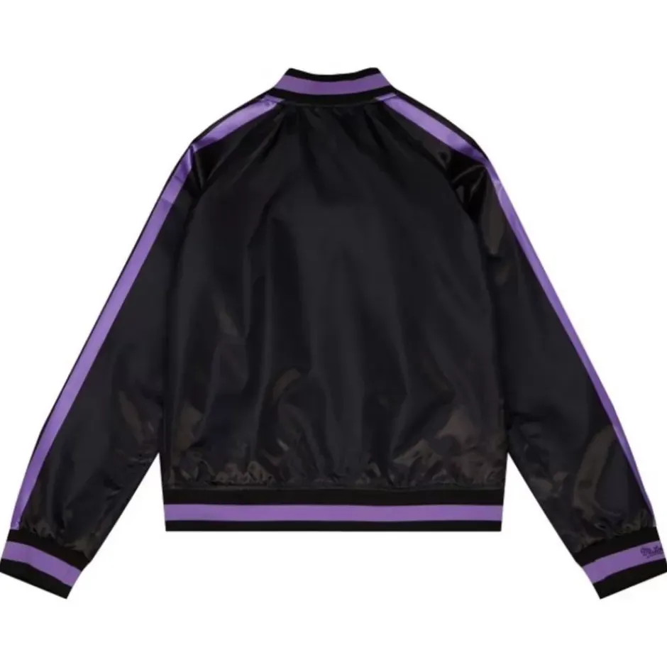 Woman Mitchell & Ness Jackets & Outerwear-Women'S Raglan Satin Jacket Los Angeles Lakers