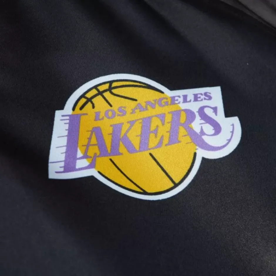 Woman Mitchell & Ness Jackets & Outerwear-Women'S Raglan Satin Jacket Los Angeles Lakers