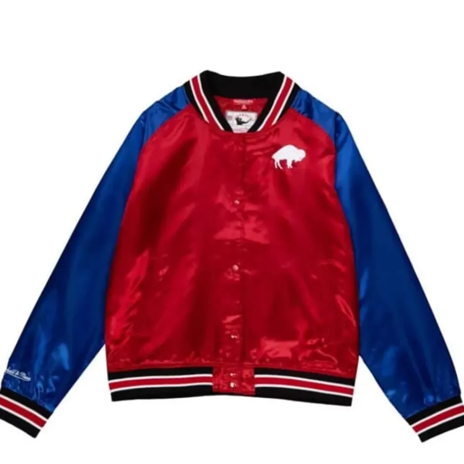Woman Mitchell & Ness Jackets & Outerwear-Women'S Satin Jacket 2.0 Buffalo Bills