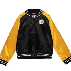 Woman Mitchell & Ness Jackets & Outerwear-Women'S Satin Jacket 2.0 Pittsburgh Steelers