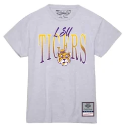 Woman Mitchell & Ness T-Shirts & Tops-Women'S Script Arc Tee Louisiana State University