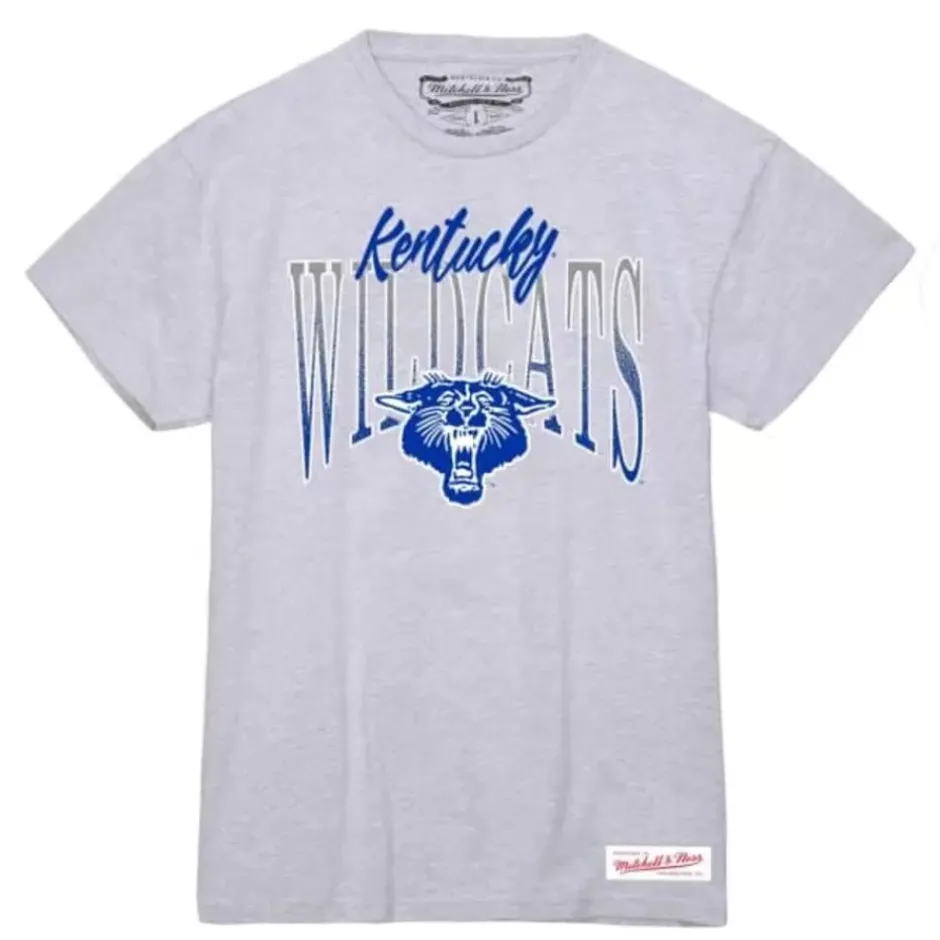 Woman Mitchell & Ness T-Shirts & Tops-Women'S Script Arc Tee University Of Kentucky