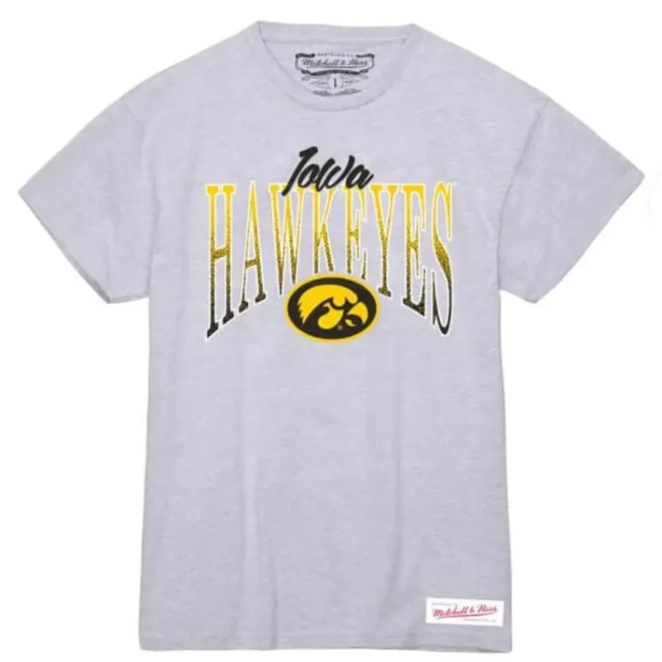 Woman Mitchell & Ness T-Shirts & Tops-Women'S Script Arc Tee University Of Iowa
