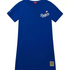 Woman Mitchell & Ness T-Shirts & Tops-Womens Ss Dress Los Angeles Dodgers
