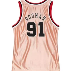 Mitchell & Ness Nba Swingman-Womens 75Th Anniversary Rose Gold Swingman Dennis Rodman Chicago Bulls 1997-98 Jersey