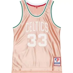 Mitchell & Ness Nba Swingman-Womens 75Th Anniversary Rose Gold Swingman Larry Bird Boston Celtics 1985-86 Jersey