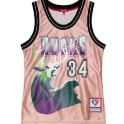 Mitchell & Ness Nba Swingman-Womens 75Th Anniversary Rose Gold Swingman Ray Allen Milwaukee Bucks 1996-97 Jersey