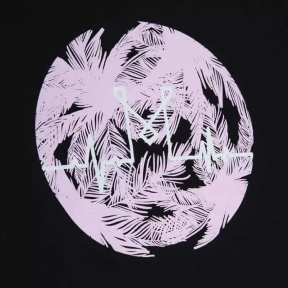 Woman Mitchell & Ness T-Shirts & Tops-Womens Tropic Heart Beat Tee Inter Miami Cf