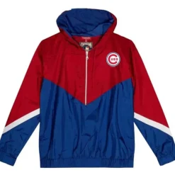 Woman Mitchell & Ness Jackets & Outerwear-Womens Windbreaker 3.0 Chicago Cubs