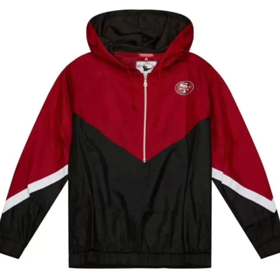 Woman Mitchell & Ness Jackets & Outerwear-Womens Windbreaker 3.0 San Francisco 49Ers