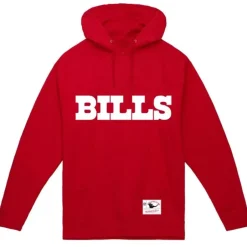 Men Mitchell & Ness Hoodies & Sweatshirts-Wordmark 1 Hoodie Buffalo Bills