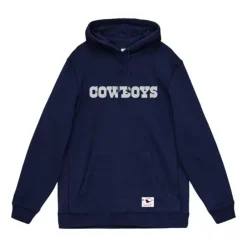 Men Mitchell & Ness Hoodies & Sweatshirts-Wordmark 1 Hoodie Dallas Cowboys