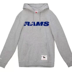 Men Mitchell & Ness Hoodies & Sweatshirts-Wordmark 2 Hoodie Los Angeles Rams