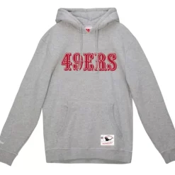 Men Mitchell & Ness Hoodies & Sweatshirts-Wordmark 1 Hoodie San Francisco 49Ers