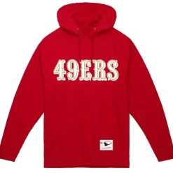 Men Mitchell & Ness Hoodies & Sweatshirts-Wordmark 1 Hoodie San Francisco 49Ers