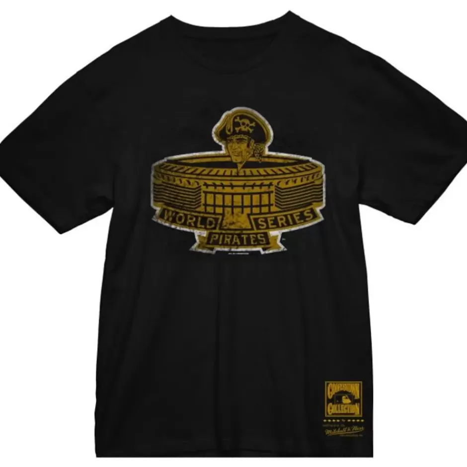 Men Mitchell & Ness T-Shirts & Tops-World Series 1971 Tee Pittsburgh Pirates