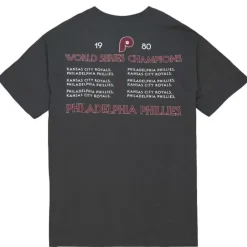 Men Mitchell & Ness T-Shirts & Tops-World Series Hof Philadelphia Phillies 1980