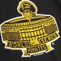 Men Mitchell & Ness T-Shirts & Tops-World Series Tee Pittsburgh Pirates 1971