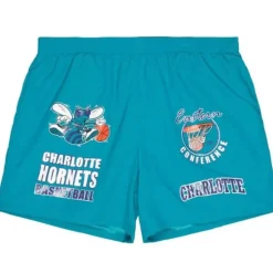 Men Mitchell & Ness Shorts-Woven Shorts Charlotte Hornets