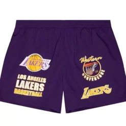 Men Mitchell & Ness Shorts-Woven Shorts Los Angeles Lakers
