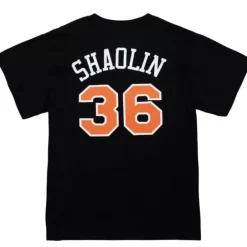 Men Mitchell & Ness T-Shirts & Tops-Wu Tang Shaolin X Br Remix Ss Tee New York Knicks