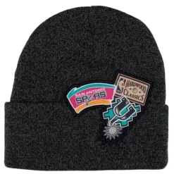 Mitchell & Ness Knit-Xl Logo Patch Knit Hwc San Antonio Spurs